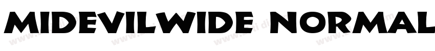 MidevilWide Normal字体转换
